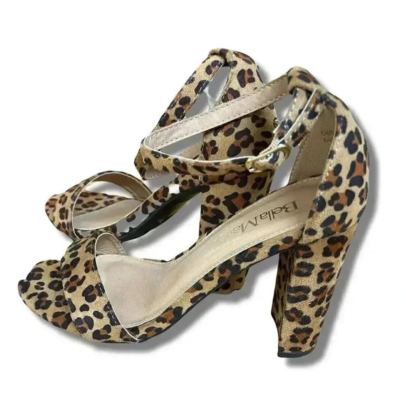 A New Day Women's Square Toe Pumps Animal Print Block Heel Size 6 - Picture 4 of 6